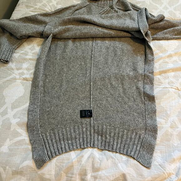 Isabel Marant gray side slit turtleneck sweater wool camel hair size 38 - Picture 6 of 11